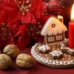 portavelas navideño de galletas