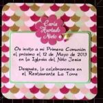 invitacion de primera comunion
