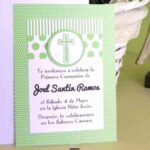 invitacion para primera comunión niño