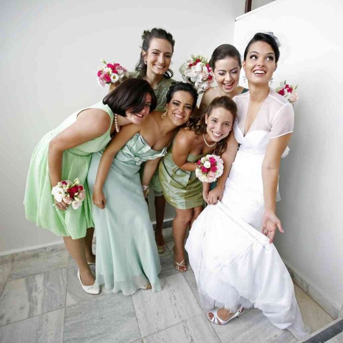 novia y damas de honor