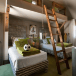 Dormitorios con literas para tres dormilones