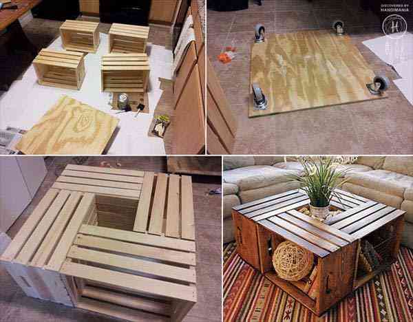 Ideas para decorar tu casa con cajas de madera