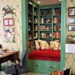 Zona de lectura personalizada y con estanterías