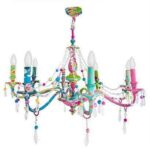 lampara-de-tela-cristales-y-bolas-de-colores