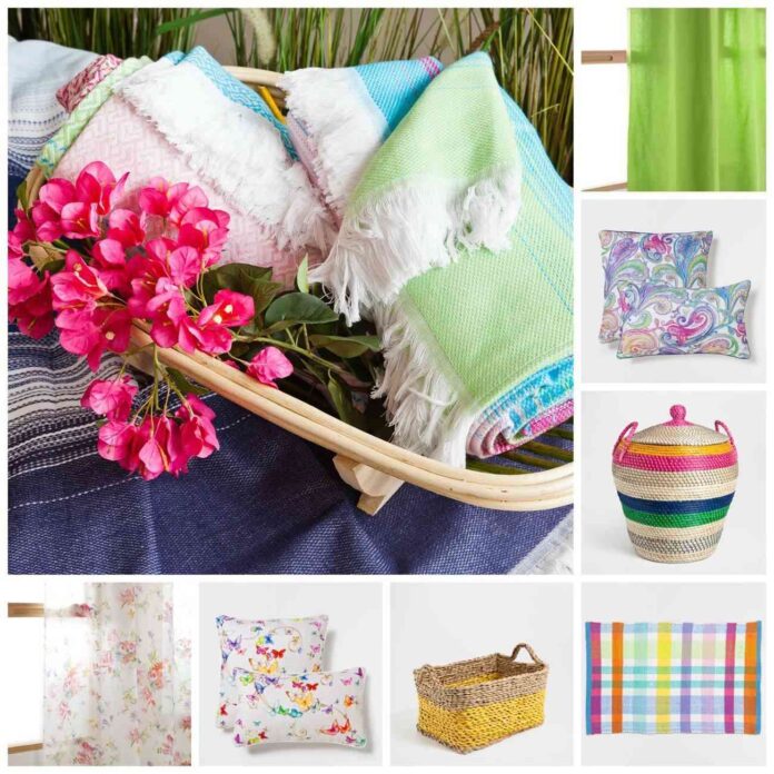 Decoración textiles florales y muy primaverales con Zara Home