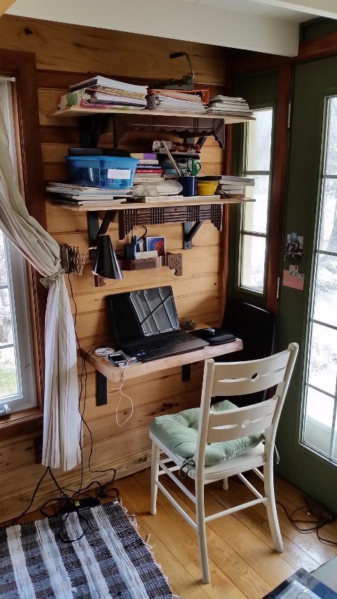 pequeña oficina en casa