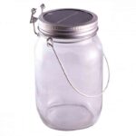 lámpara solar con tarro de cristal