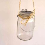 lampara solar en tarro de cristal