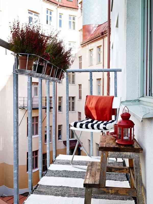 Decoración de terrazas pequeñas ¡y acogedoras! Decoración Edificio Balcón