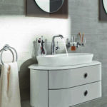 baño romántico lavabo suspendido grohe