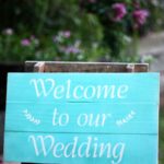 cartel de bienvenida boda vintage
