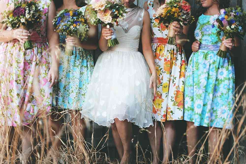 boda vintage chicas con vestidos vintage