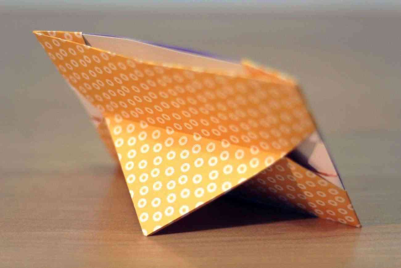 diy origami - como hacer un marco de fotos con papel (atras)