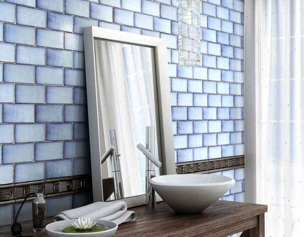 como decorar con azulejos en azul y blanco Cevica Serie ANTIC SPECIAL