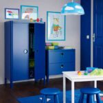 cuarto de los ninos Ikea azul
