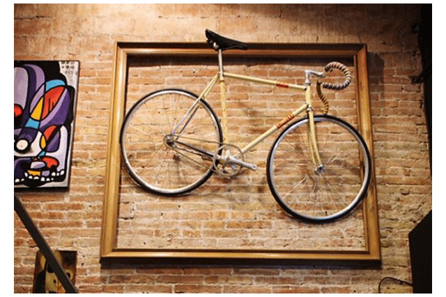 estilo hipster decoración con bicicleta