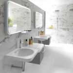 forma lavabos y espejos