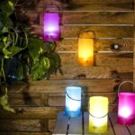 iluminacion de exterior faroles led de colores