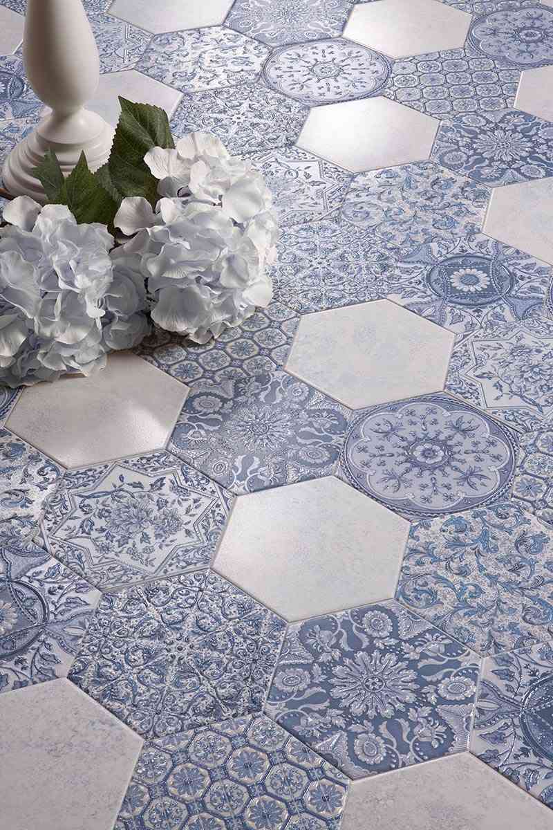 como decorar con azulejos en azul y blanco peronda serie argila