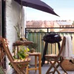 toldo de la terraza sombrilla de pared