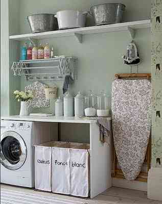 20 imágenes de decoración para inspirar tu cuarto de lavado 2