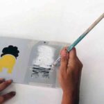 9 perchero estarcido cebra pincel