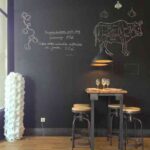 pizarra cuarto color restaurante