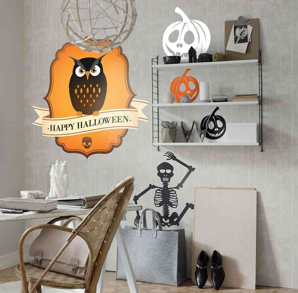 decoracion de Halloween Tenvinilo buho halloween