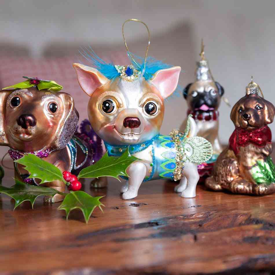 decoraciones originales de Navidad Christmas Decoration Dog