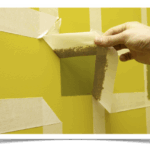 Figuras geométricas con cinta de carrocero