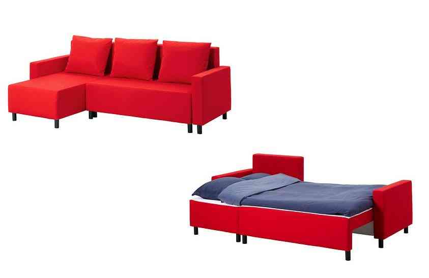 elegir un sofá cama Ikea sofa rojo