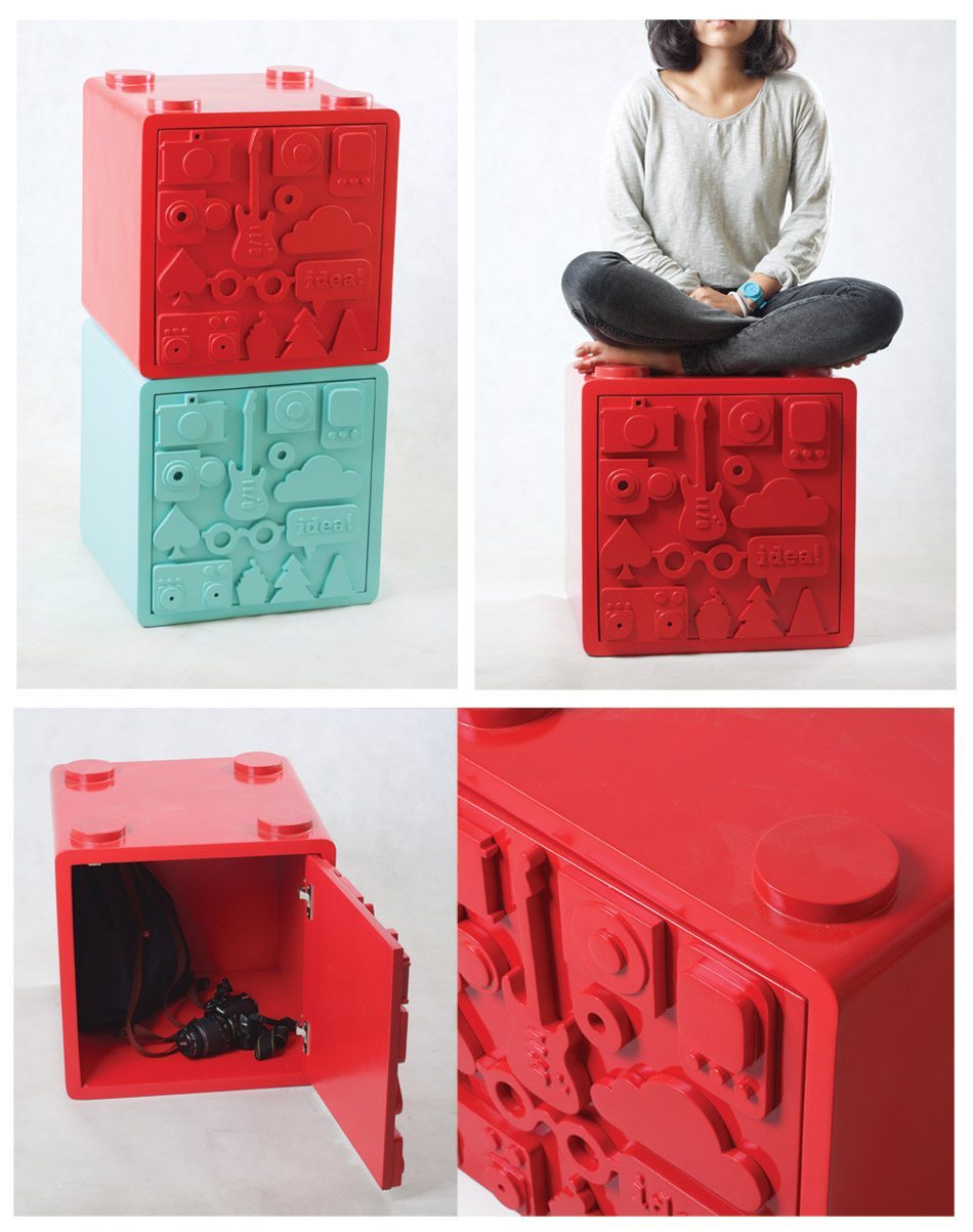 cajas de almacenamiento con puerta