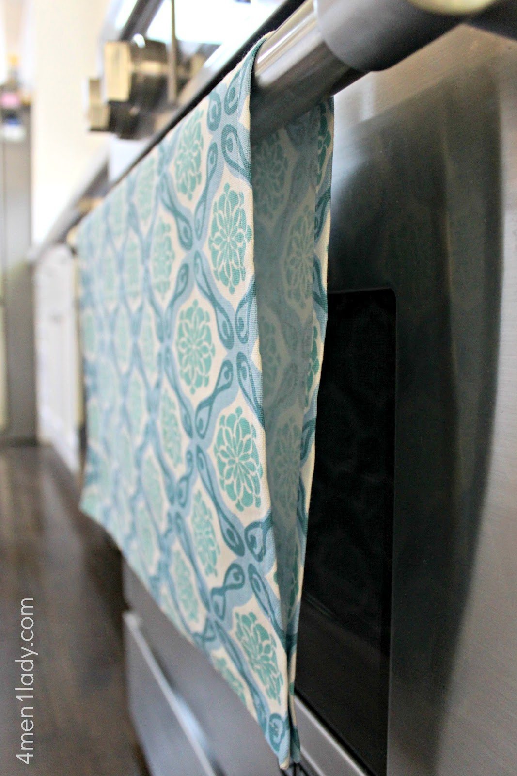 un paño de cocina con velcro por dentro