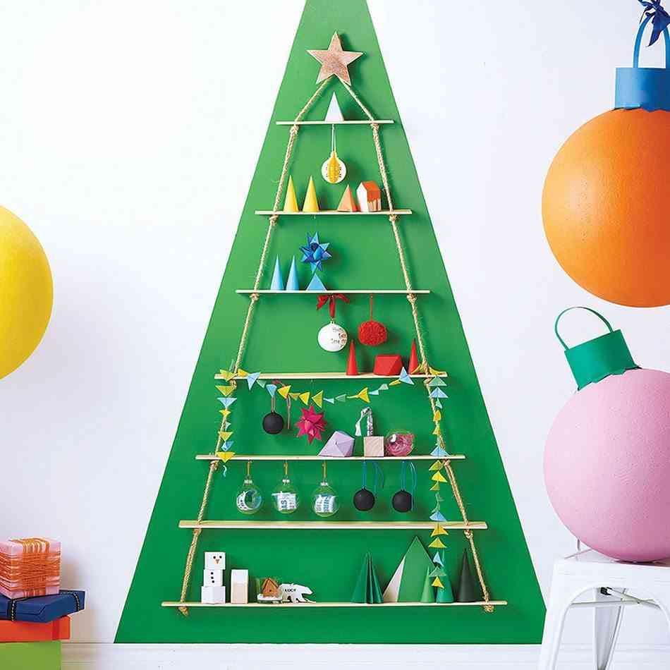 Cómo hacer un árbol de Navidad TheContemporaryHome Rope Ladder ChristmasTree