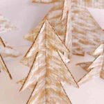 arbol de Navidad de cartulina proper detalle