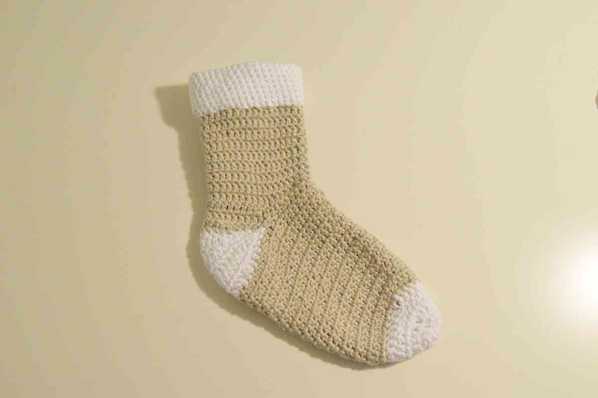 calcetines de Navidad a ganchillo