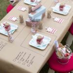 Decorar la mesa infantil en Navidad mantel