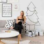 Decorar paredes con washi tape. Navidad cool 736×875