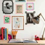Decorar paredes con washi tapes marcos en paredes 600×764