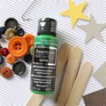 manualidades y adornos de Navidad materiales arbol botones