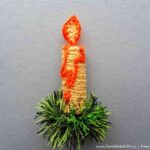 patrones de ganchillo para Navidad – vela de Navidad