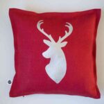 patrones de Navidad cojin reno