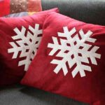 tutoriales de Navidad cojin copo