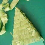 tutoriales de Navidad flecos arbol