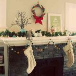 tutoriales de Navidad guirnalda chimenea