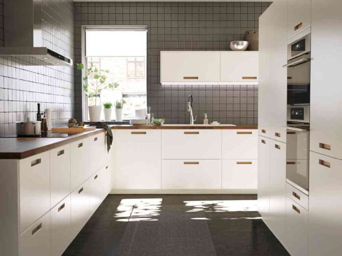 distribucion de la cocina ikea blanca