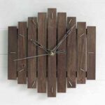 relojes de pared modernos madera wengue