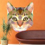 vinilos inspirados en el origami gato