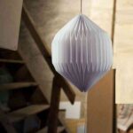 vinilos inspirados en el origami lampara blanca