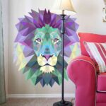 vinilos-inspirados-en-el-origami-leon-1